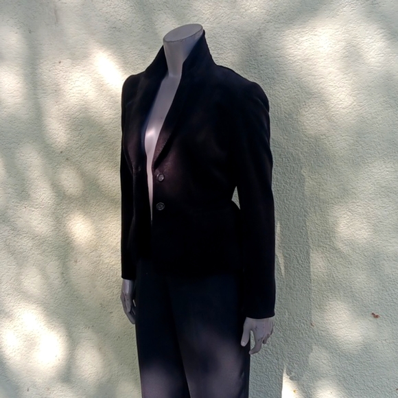 ANTONIO MELANIE LADIES THIN RAILED WIDE LAPEL CORDUROY BLAZER/JACKET - Picture 6 of 17